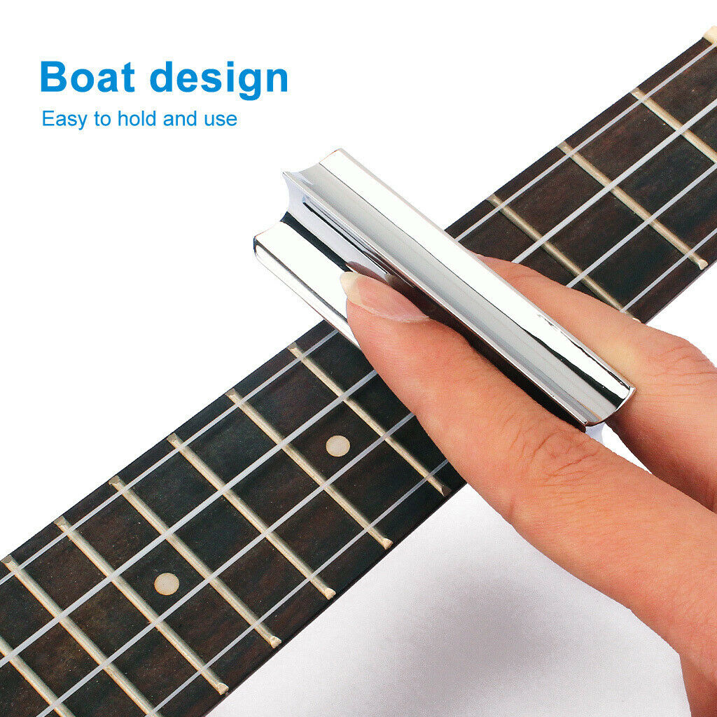 1x Stainless Steel Slide Bar Slider Chrome for Hawaii Guitar Parts