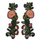2 Pcs Embroidery Flower Iron On Patch Badge Bag Hat Jeans Dress Applique Crafts
