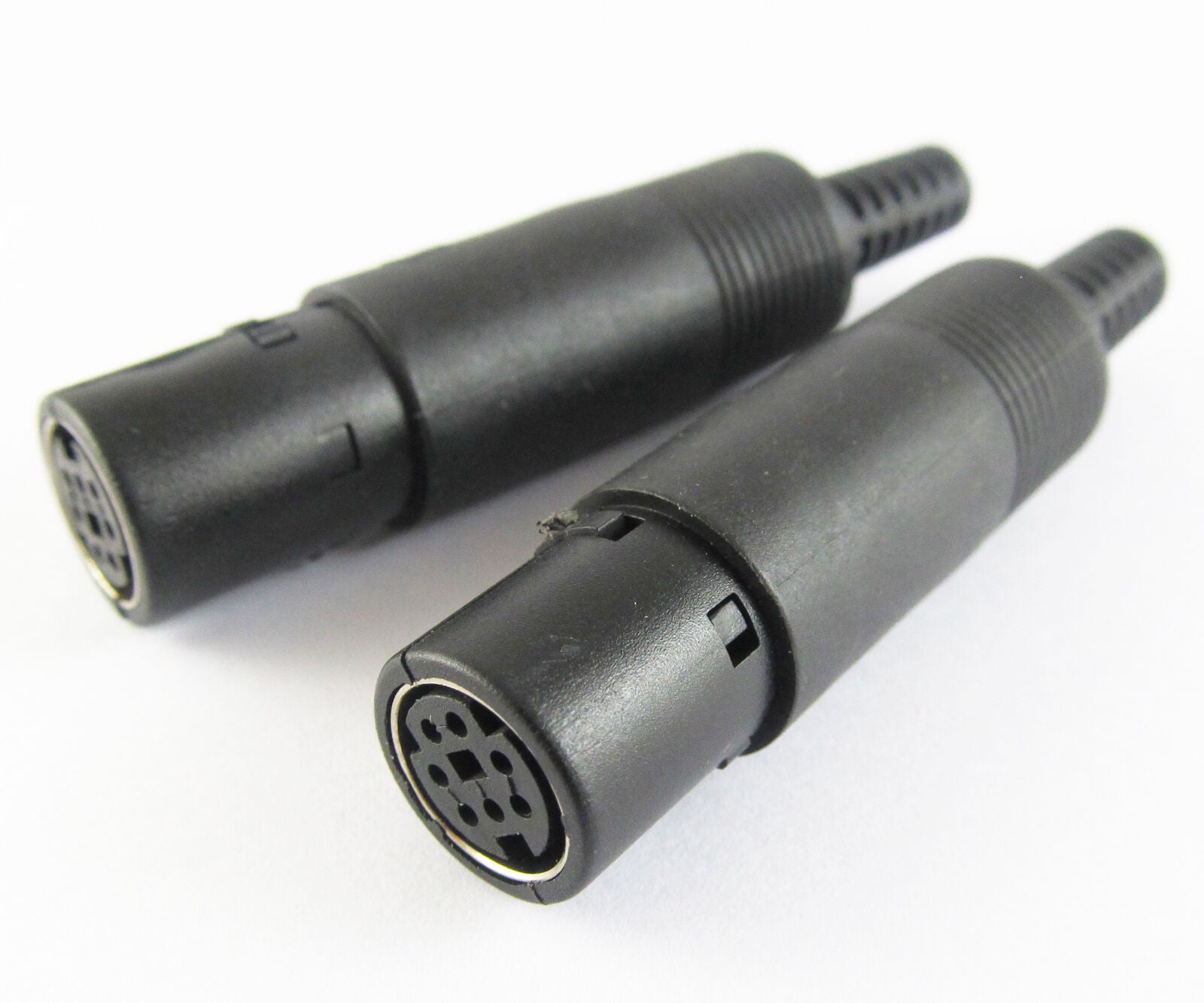 1pc 4 Pin Mini DIN Jack Connector Plastic Handle NEW