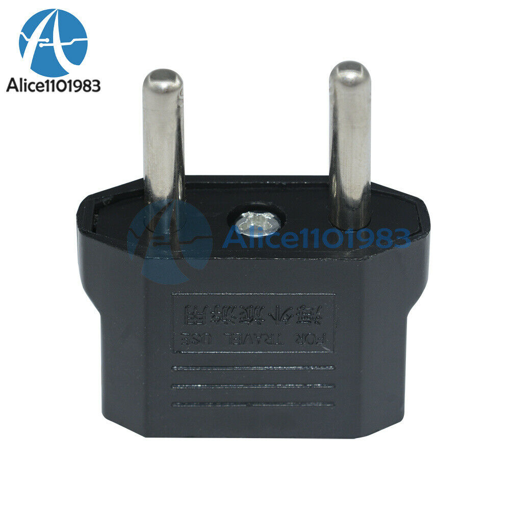 10PCS US/USA to European Euro EU Travel Charger Adapter Plug Outlet Converter