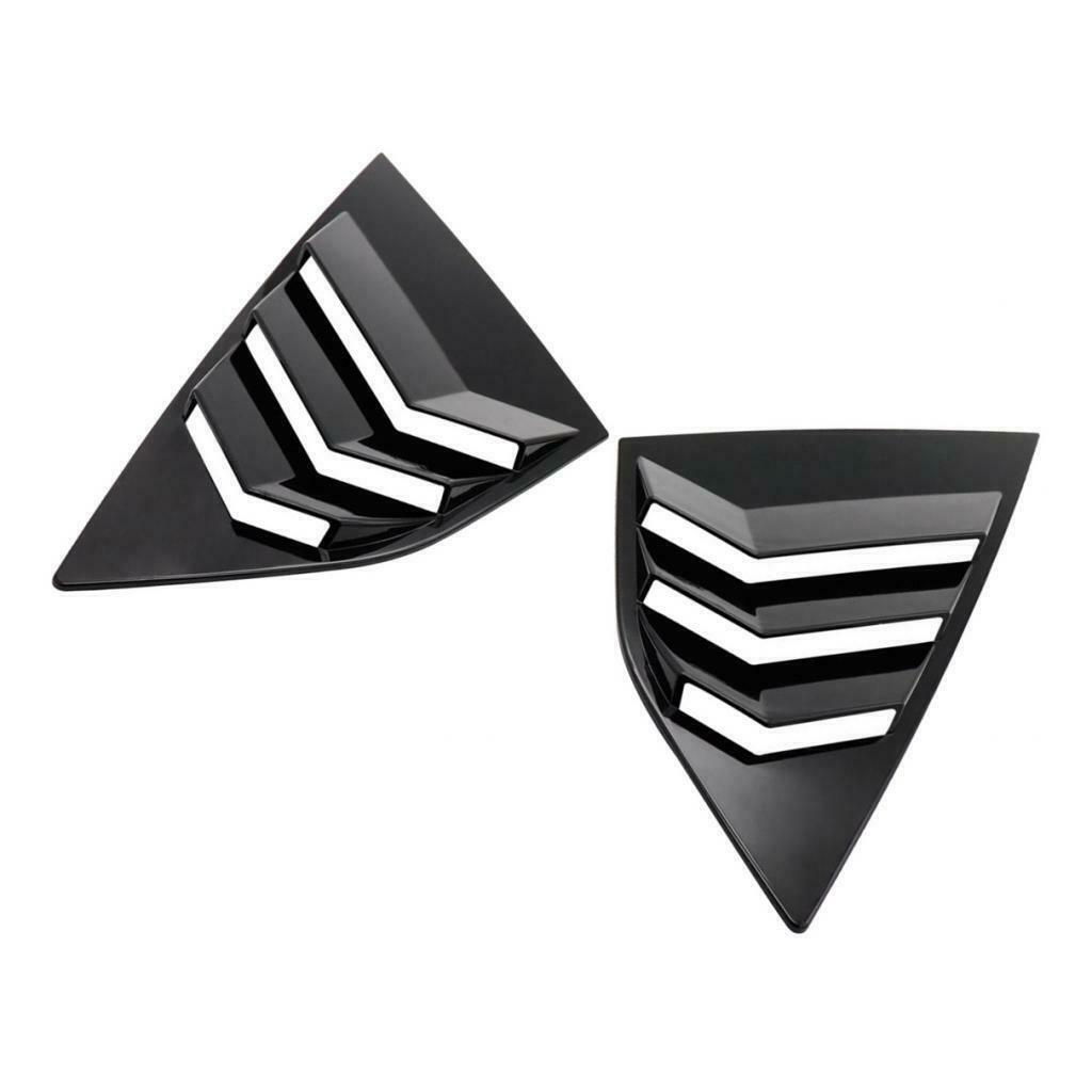 2Piece Window Blinds Side Tuyere Trim Louvers for Ford Focus ST RS MK3 12-18