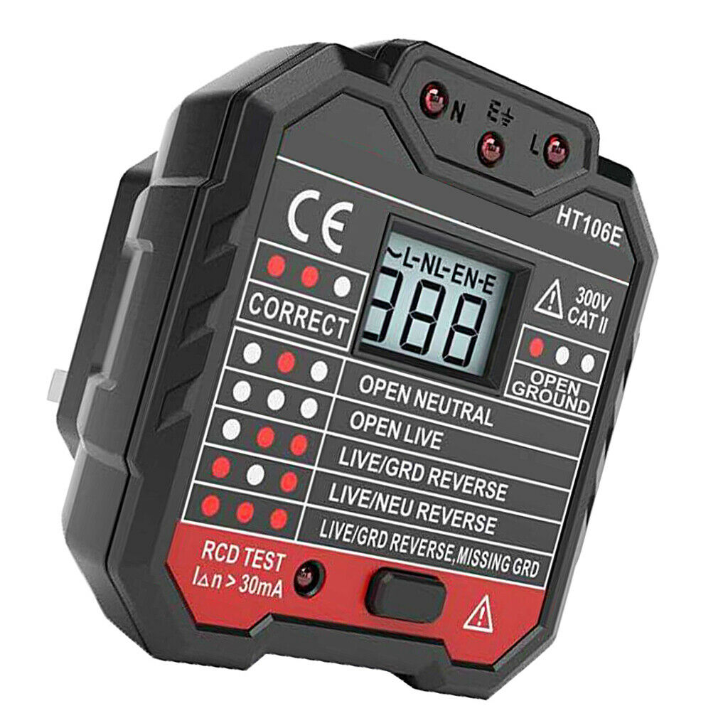 Backlight Display Power Strom Tester Socket Measure Board Meter HT106 E
