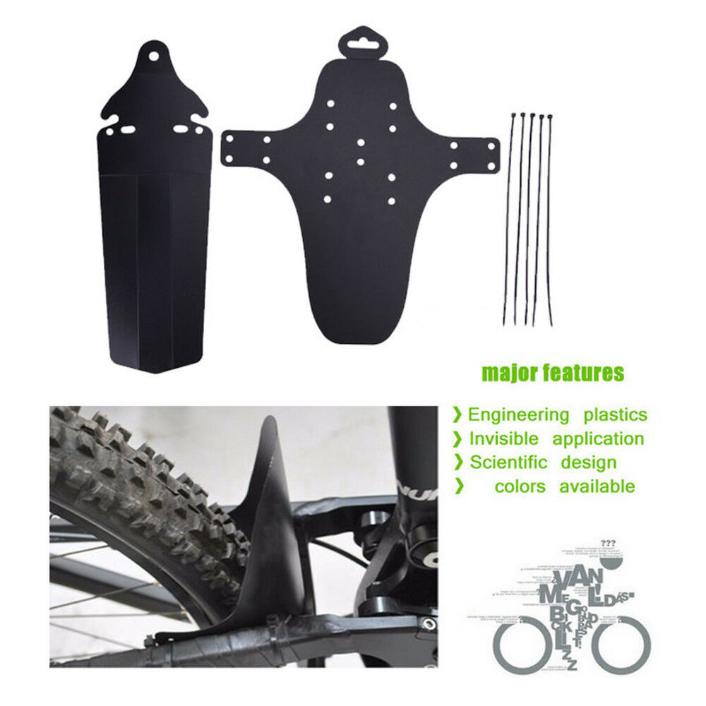 1 Set Front + Rear Cycling Mountain Bike Bicycle Fenders MTB Mud Guards Mudguard
