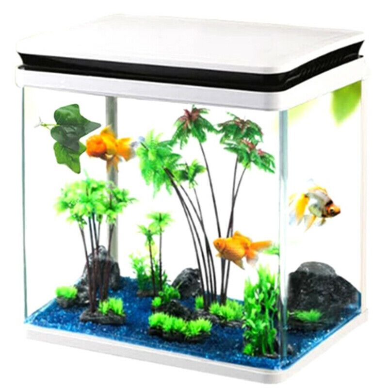 Aquarium Decor Artificial Plant Leaf Betta Rest Fish Plant With Suction Cu Tt