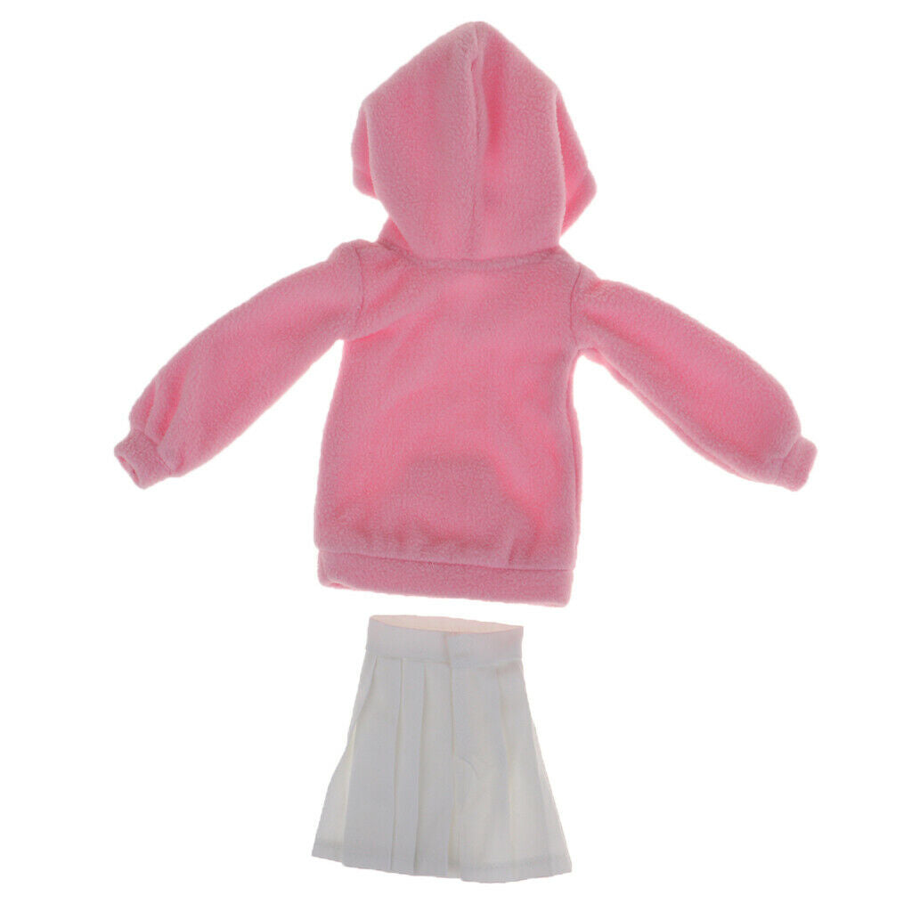 Pink Hoodies in Fashion Fabric And White Pleated for