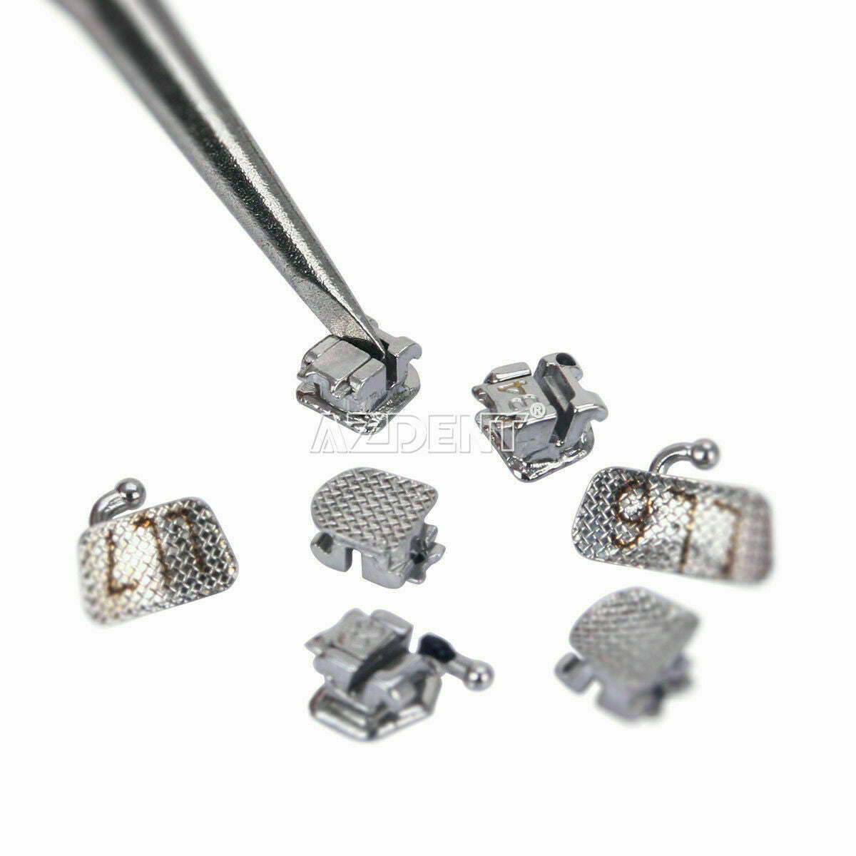 2 Box Dental Self-ligating Brackets With Buccal Tube Mini MBT.022 3Hook AZDENT