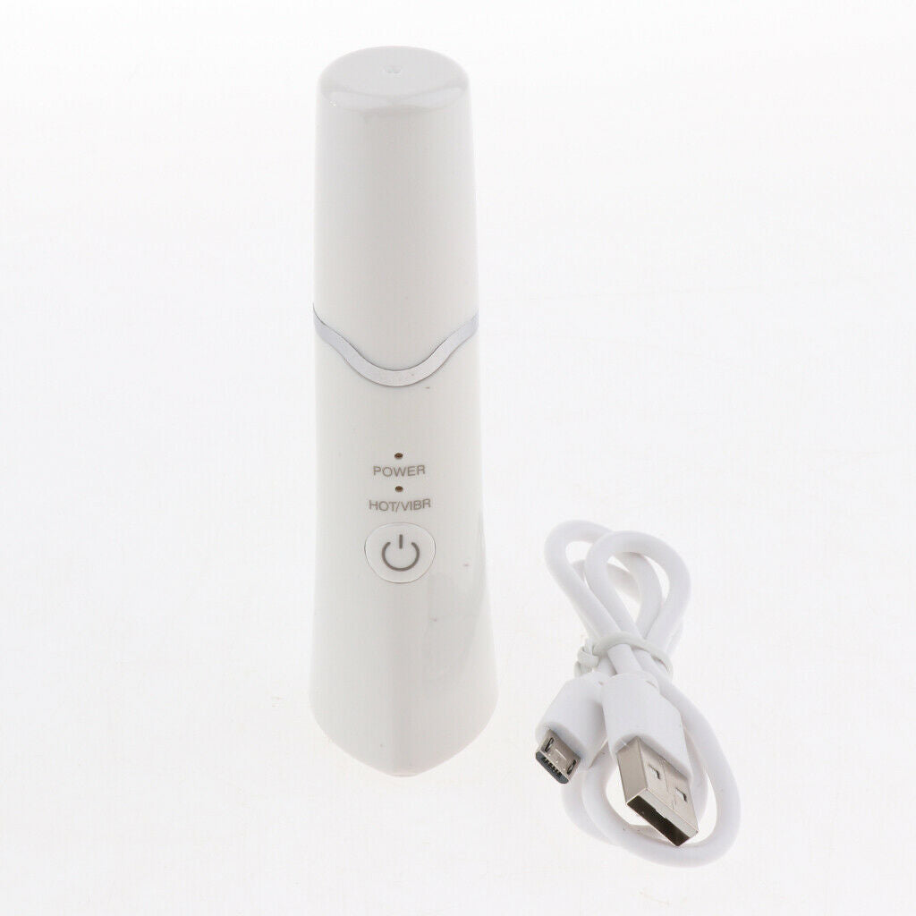 USB Vibration Face Eye Massager Wand Relieve Dark Circle Puffiness White