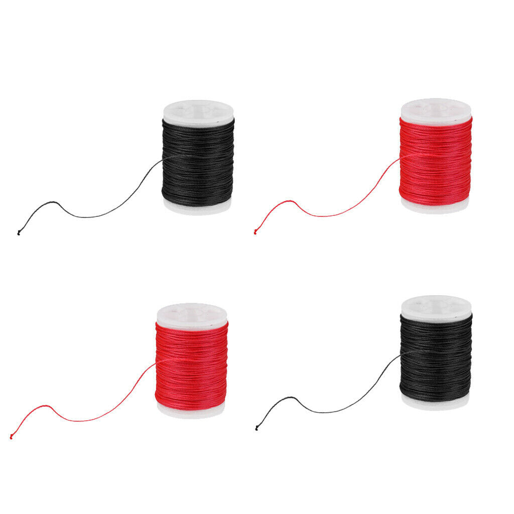 4 lot Ultra-light 110m Archery Serving Thread for Various Bow Red+Black
