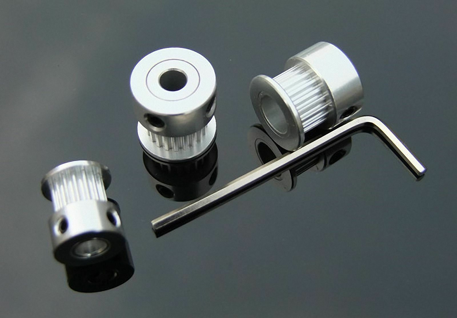 2 pcsTiming Pulleys (bore 5mm) + B300MXL Timing Belt Set for RepRap Prusa Mendel