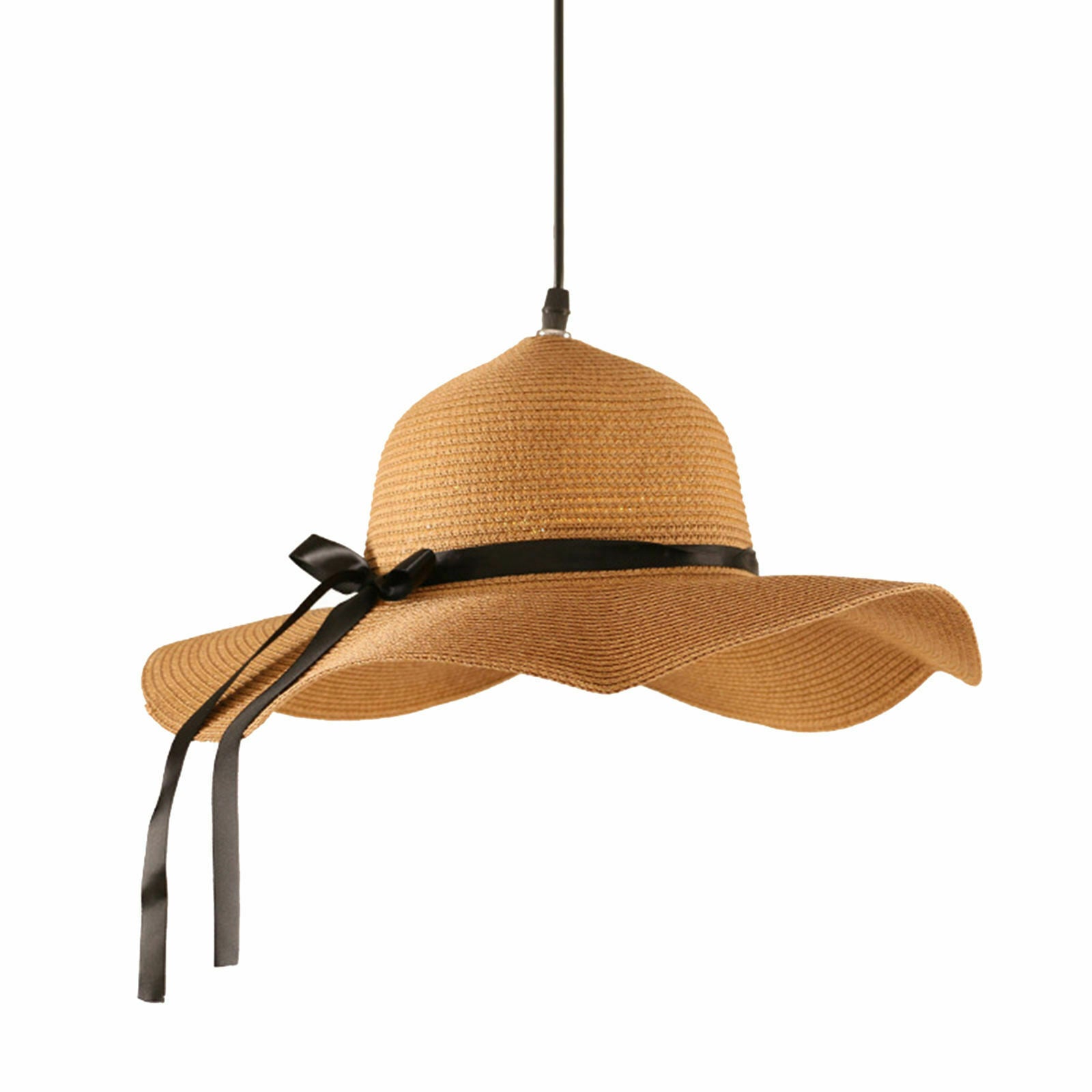 Grass Vine LED Pendant Light Wooden Hanging Light Droplight for Bar Decor