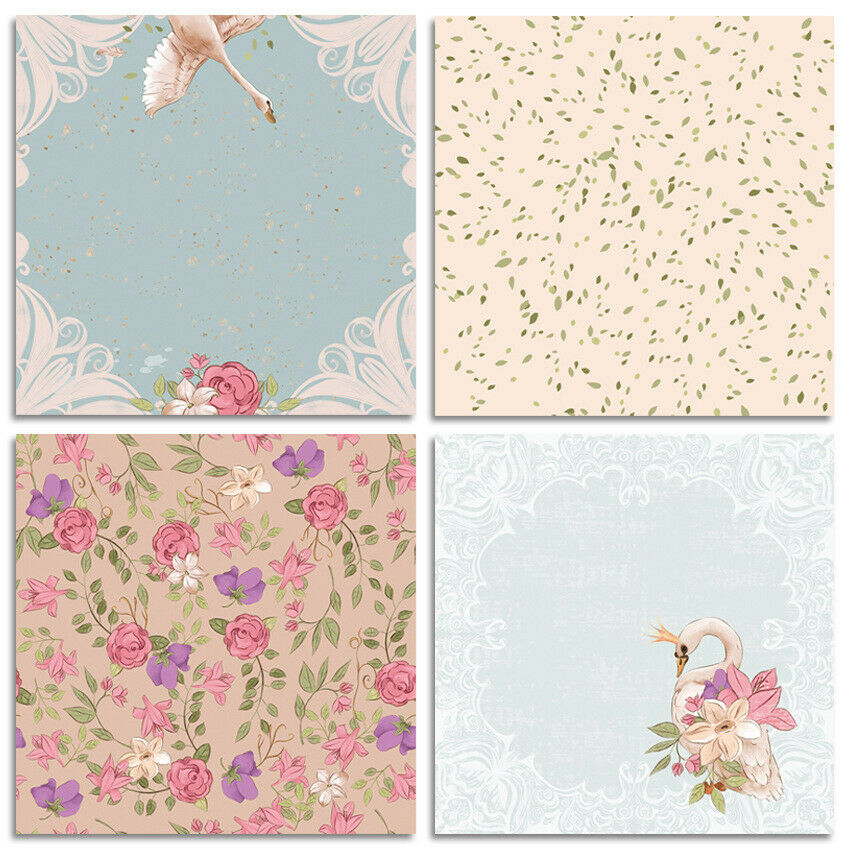 12PCS Paper Pad Floral Scrapbooking Handmade Journal Card Photo Album Decor DIY