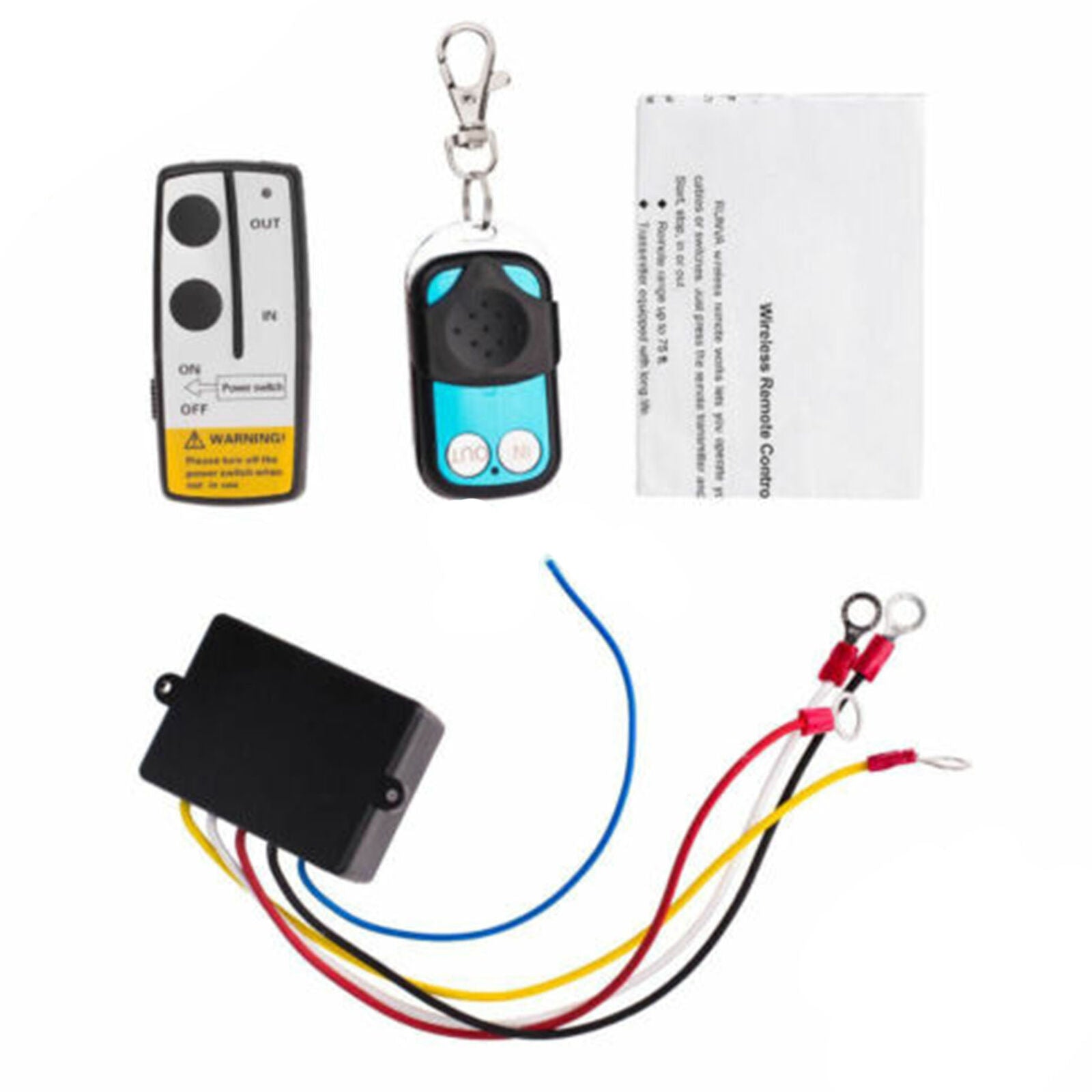 Wireless Winch Remote Control Kit 12V 50 Feet For Car Truck Jeep ATV Warn Ramsey