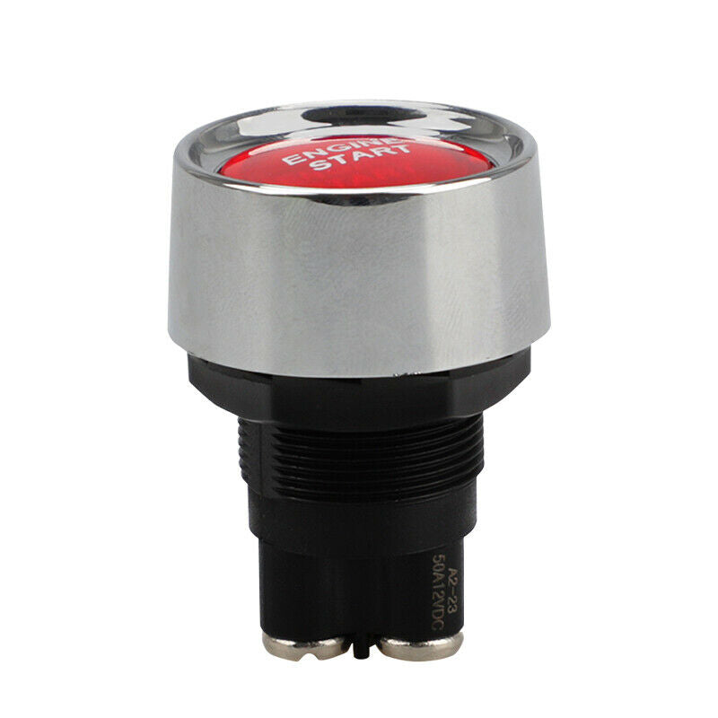 Universal Racing Car Red LED Illuminated Engine Start Switch Push Button Starter