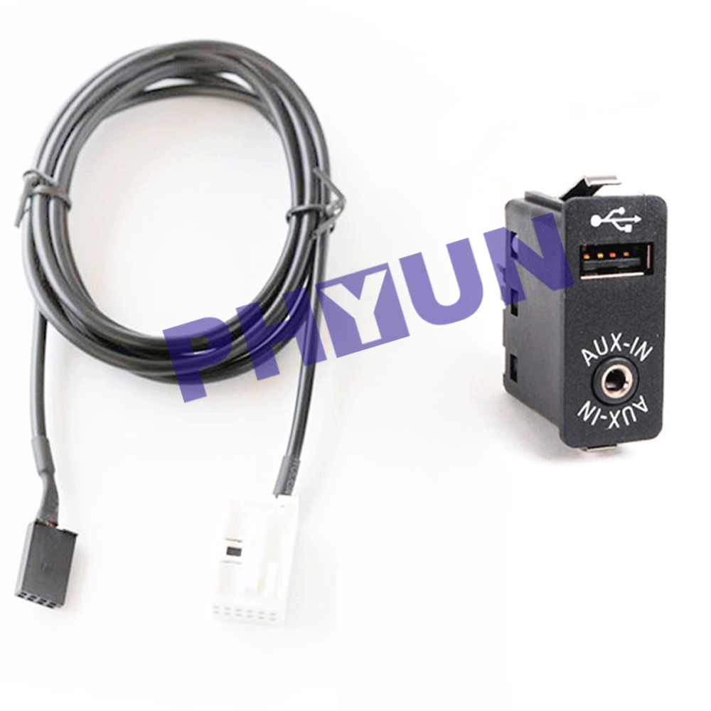 Aux-IN USB Interface Audio Adapter Cable For BMW E60 E63 E64 E66 E81 E82 E70 E90