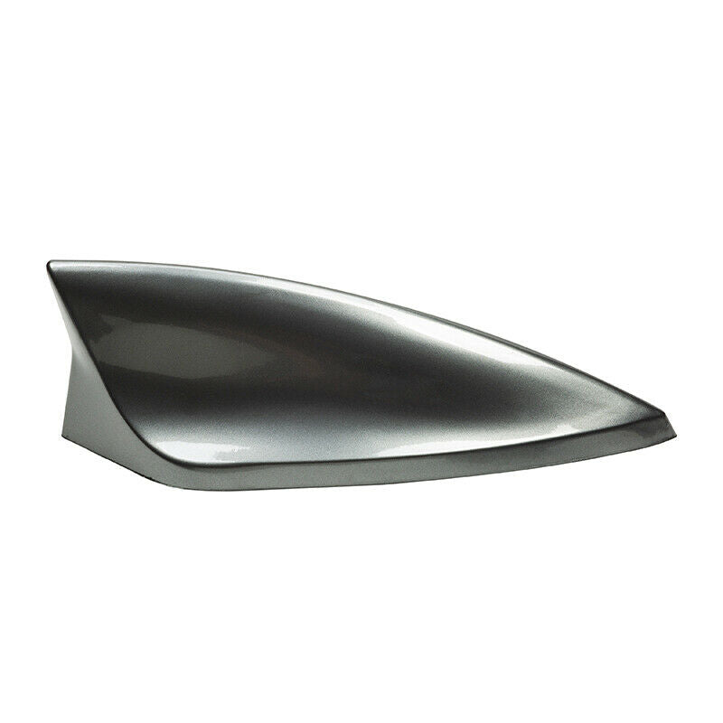 1x Grey Car Roof Shark Fin Style Antenna AM/FM Radio Signal Aerial Decor Cover