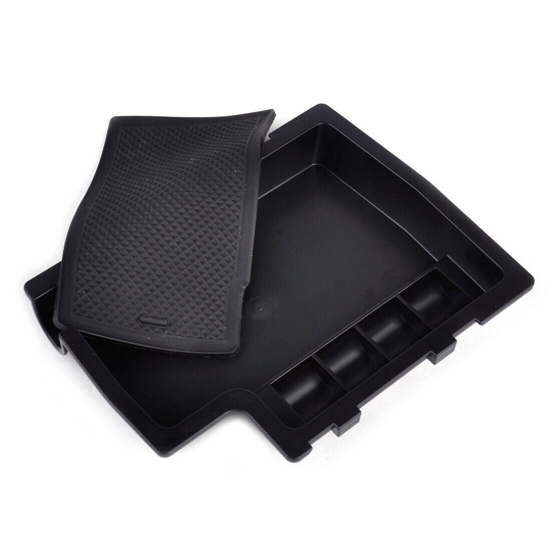 Armrest Storage Box Tray Container Organizer Holder w/ Mat Fit for Subaru XV An