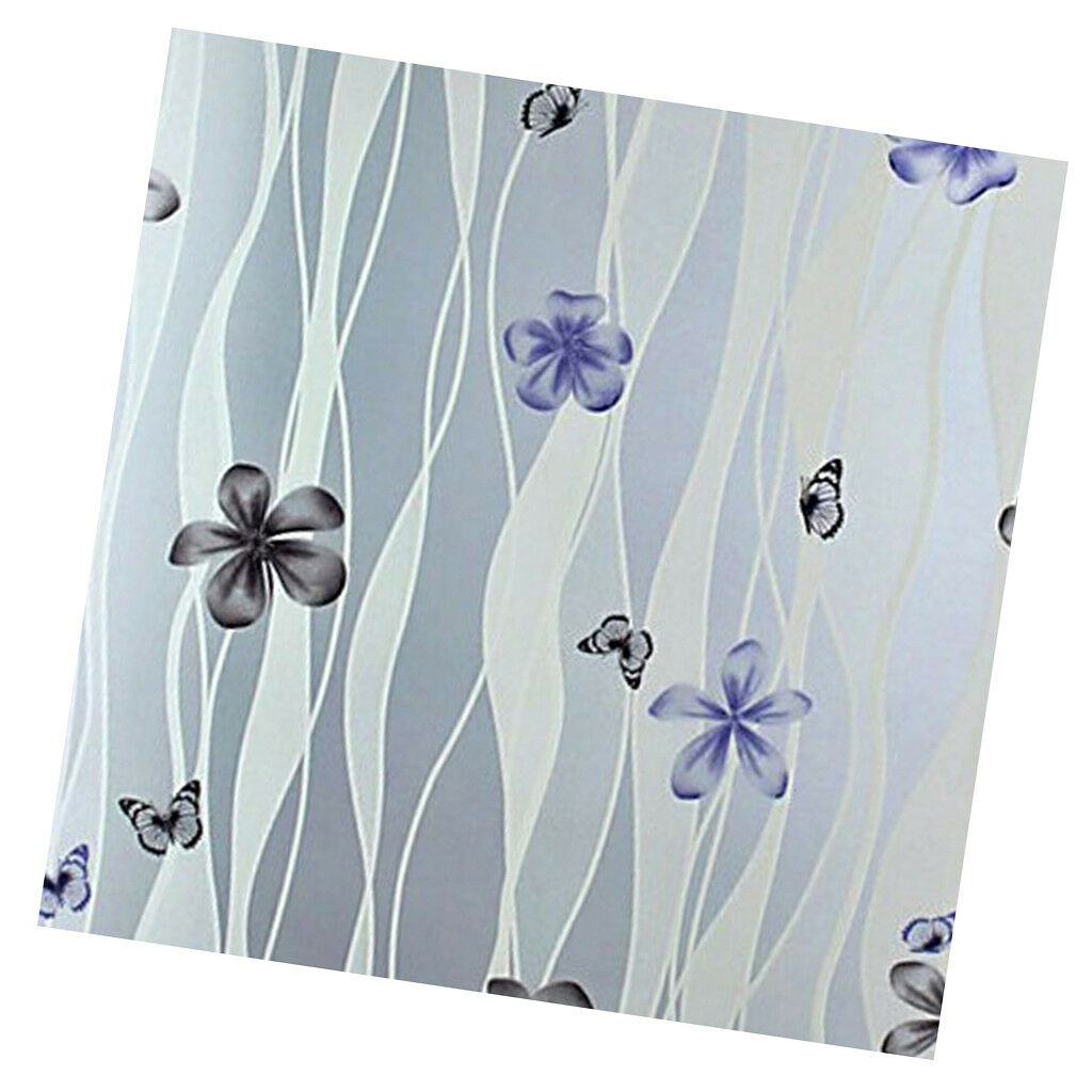 Privacy Frosted Window Film Self-adhesive Stained Glass Window Decor Petal