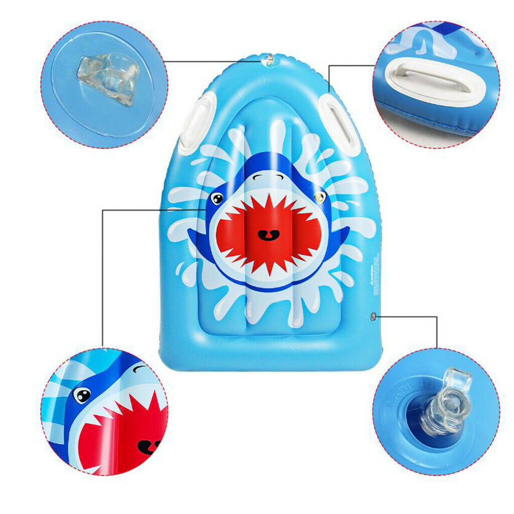 Inflatable Body Board Game Beach Surf Kickboard 56x78x13cm Pool Kick Board
