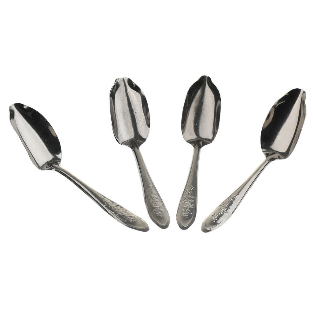 5 Pack Lovely Bird Stainless Steel Metal Spoons, For Feeding Milk Medicine