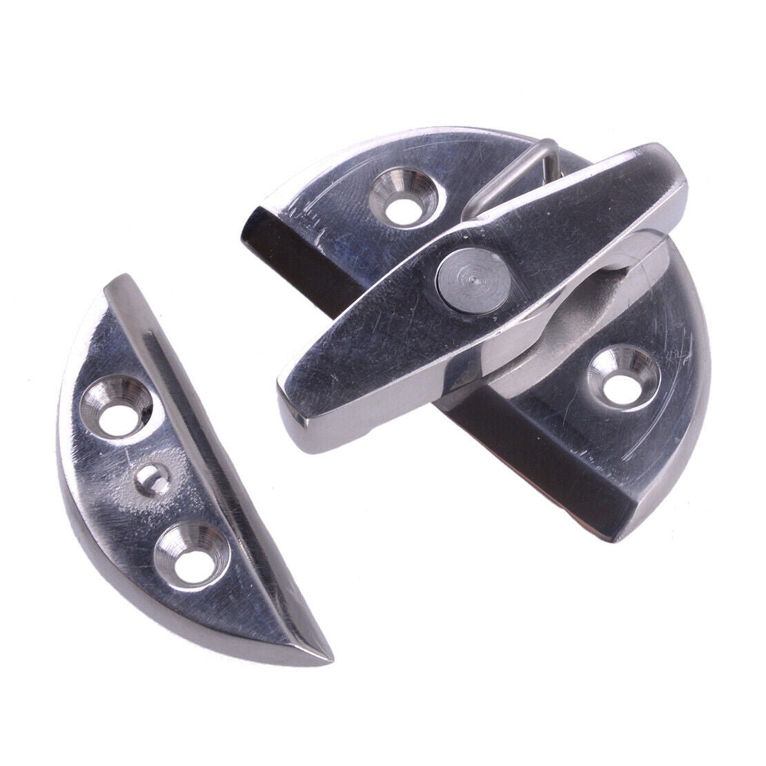Stainless Steel Marine Boat Deck Hatch Door Catch Latch Twist Lock Latch 5.5cm