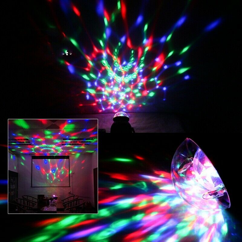 Projection Lamp Colorful Rotating Night Light Spin Starry Sky Children Kids BaH1