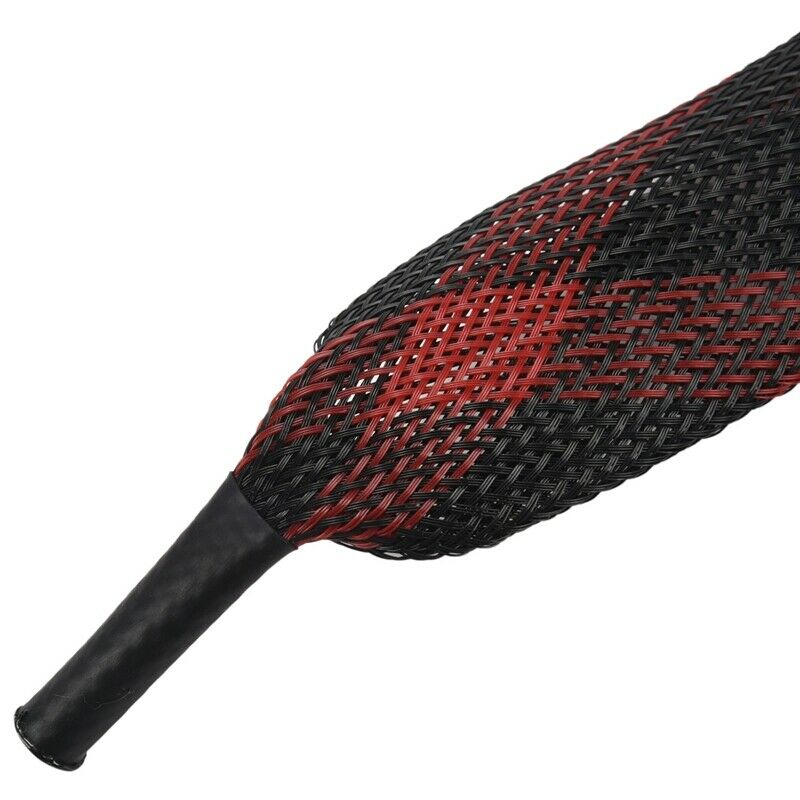 Fishing Rod Cover Rod Braided Strap Reel Cover Glove Protector (Black red) E4Z9