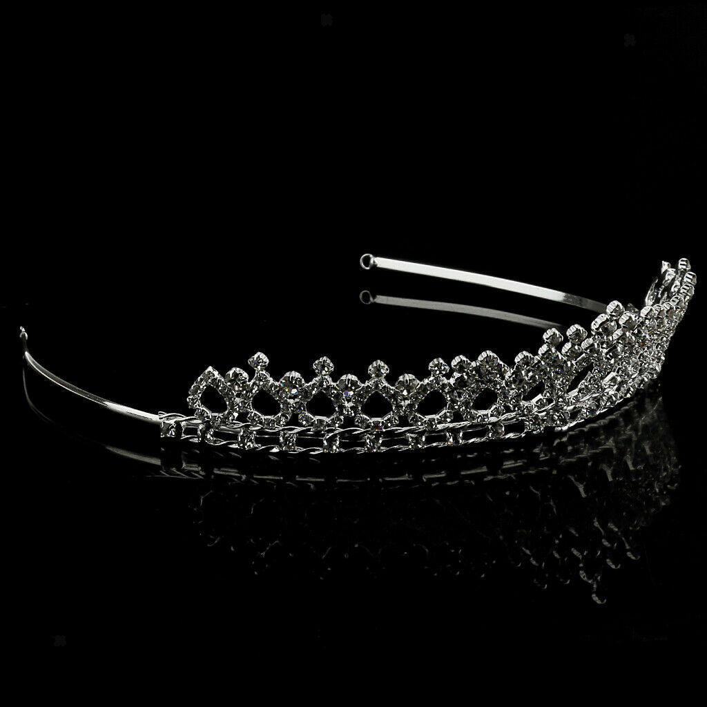 Crystal Rhinestone Wedding Party Bridal Headband Crown Tiara Hair Jewelry