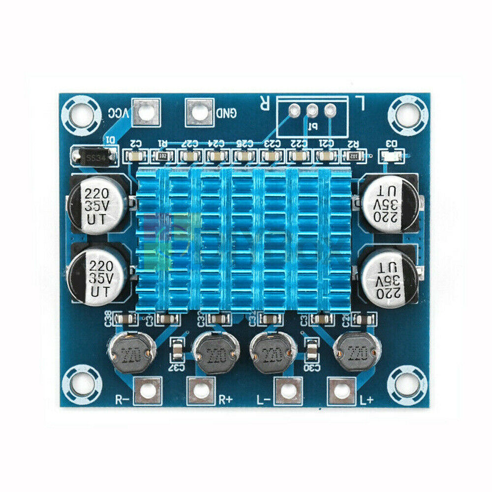 2 Channel Digital Audio Power Amplifier Board 2*30W Audio Module DC 8-26V
