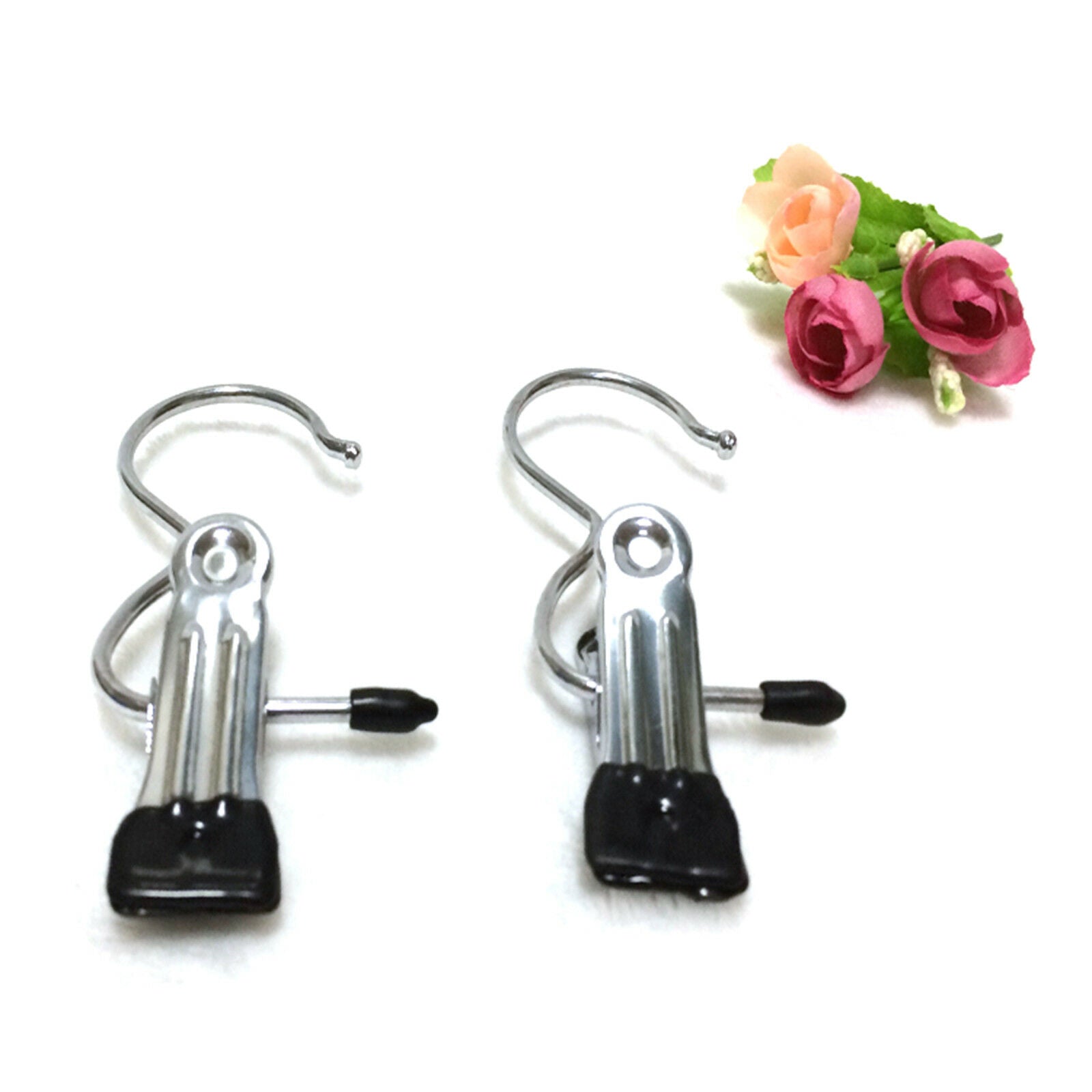 10pcs/Lot Metal Clip Peg Veil Scarf Clothes Display Hanger Random Color