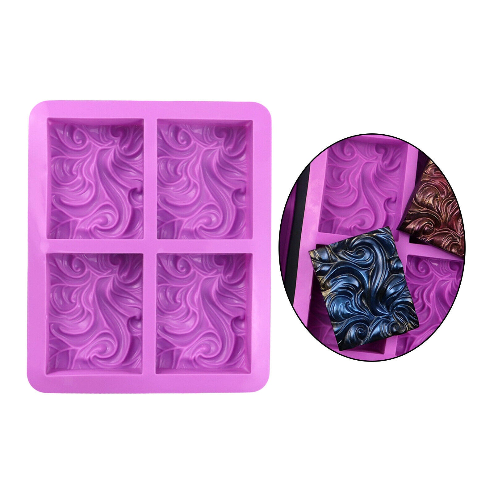 Wave Soap Mold Home Made For Soap Making Accessories Rectangular