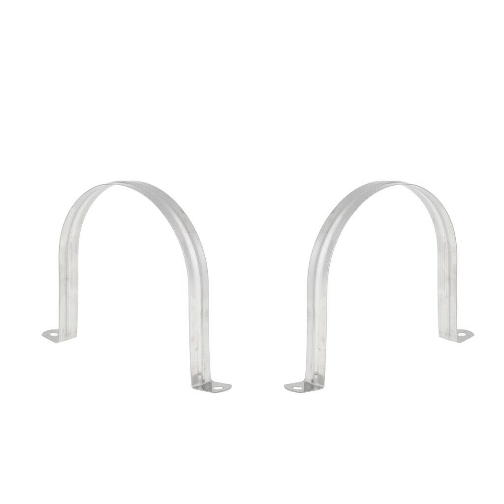 2pieces Stainless Steel 304 Saddle Clip Clamp Stormwater Pipe Downpipe 120mm