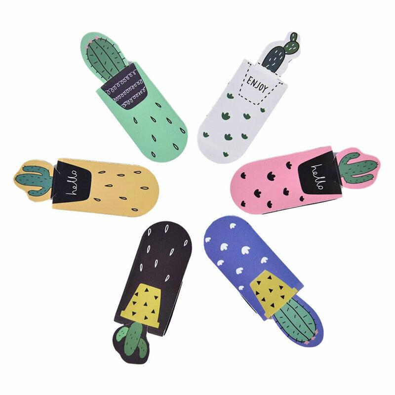 1set/3pcs Fresh Cactus Books Marker of Page Stationery School Office Supp.l8