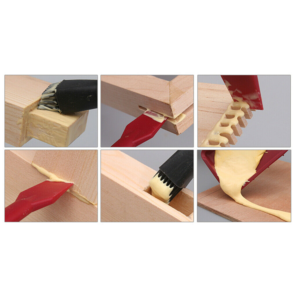 Glue Spreader Applicator Set Glue Tray & Comb for Woodworking Arts Crafts