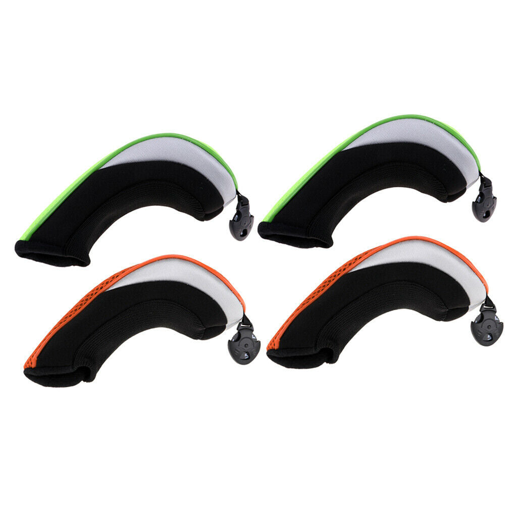 Set of 4 Golf Club Headcover Utility Protector with Number Tag Hybrid Cover