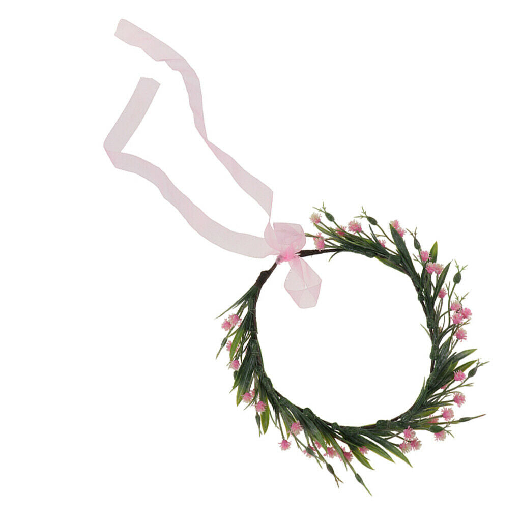 Bridal Silk Flower Wreath Headband Hairband Wedding Hair Accessories