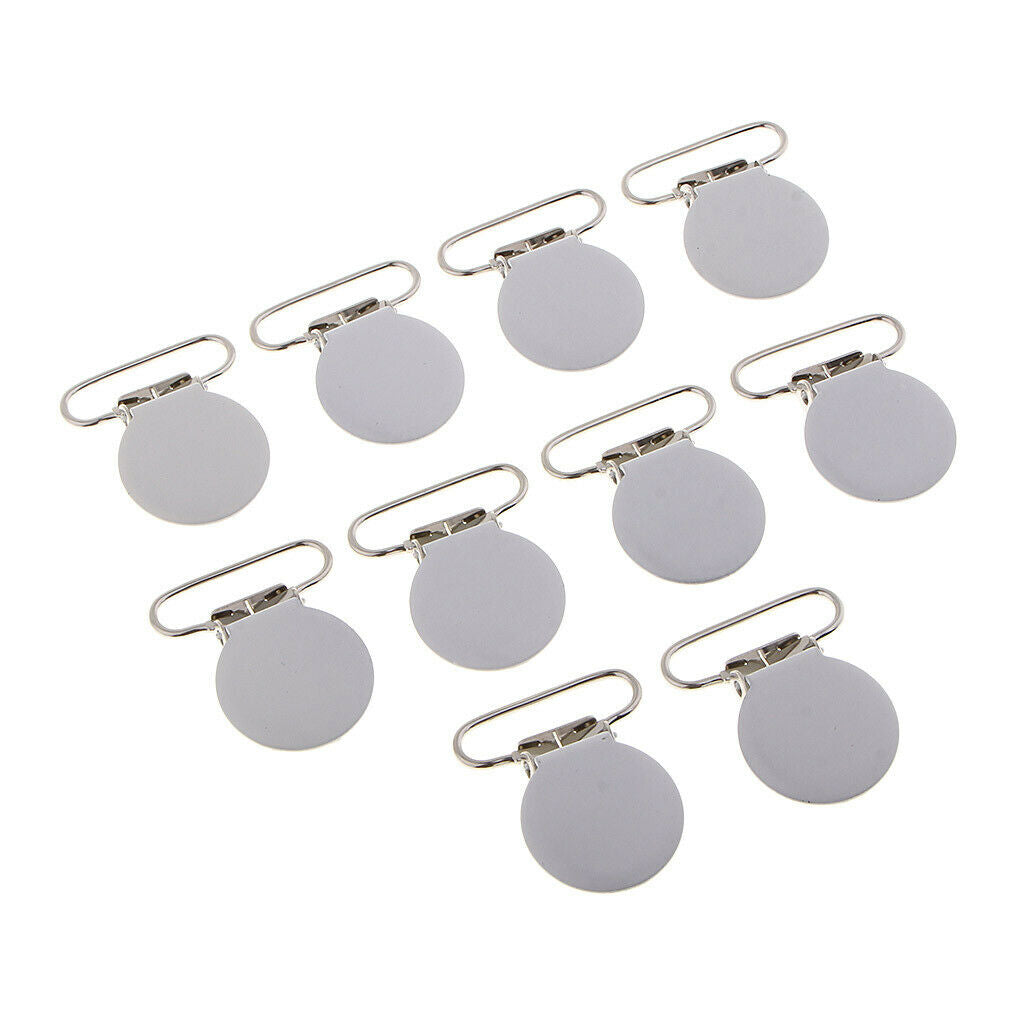 Prettyia 30 Pieces Metal Pacifier Suspender Clips / Garment Making Pacifier