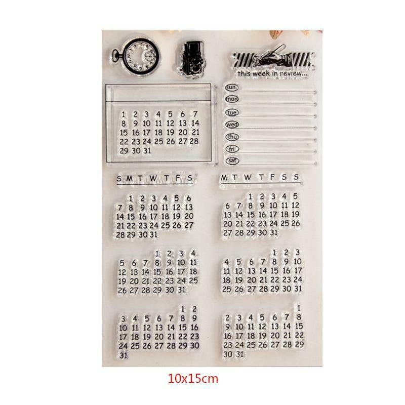 Numbers Clear Silicone Seal Stamp For DIY Album Scrapbooking Photo Card Decor