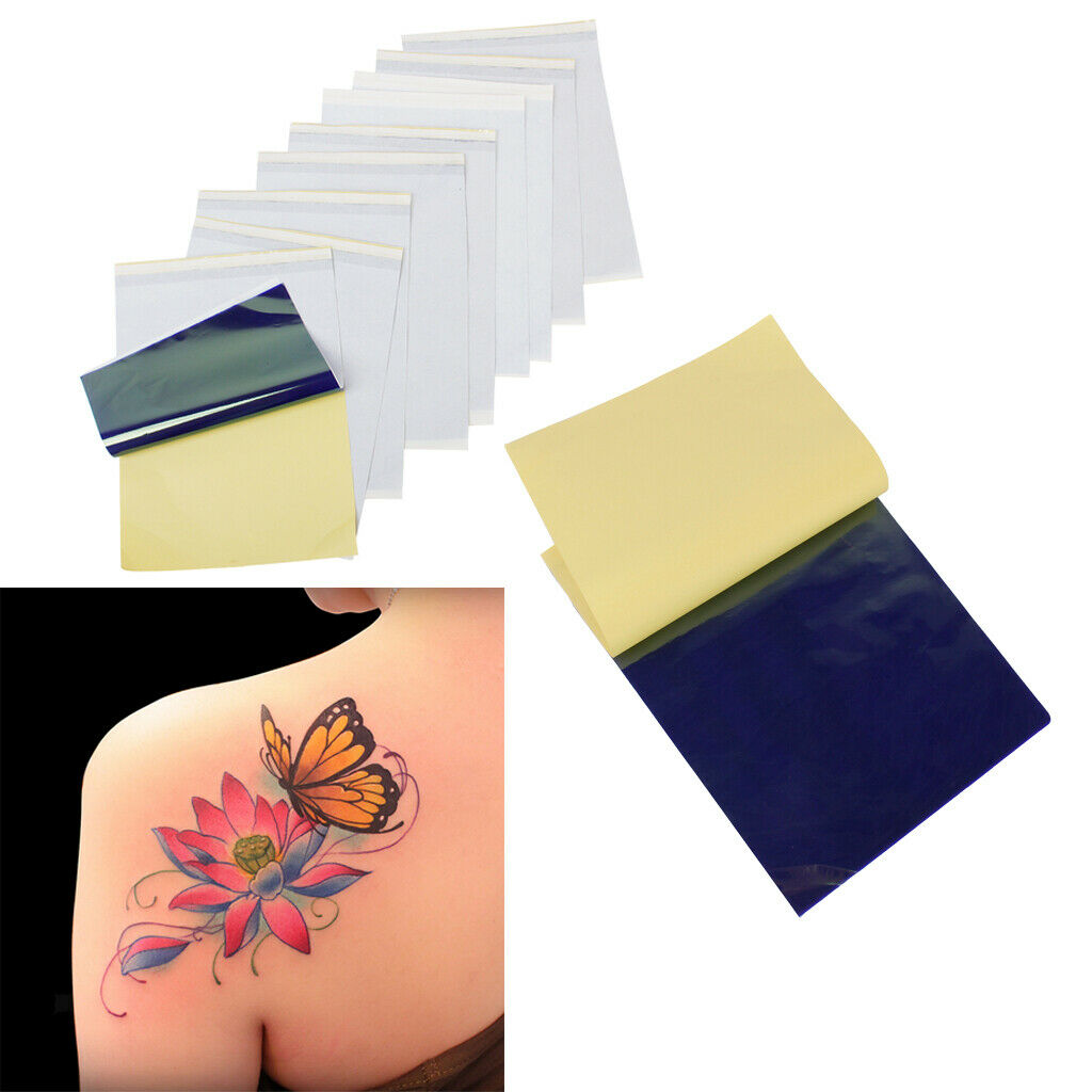 10x Tattoo Thermal Carbon Stencil Ink Transfer Tracing Paper for Body Artists