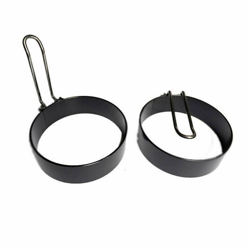 1PC NON STICK EGG RINGS ROUND Stainless Steel HANDLE FRYING PAN PANCAKE COOKING