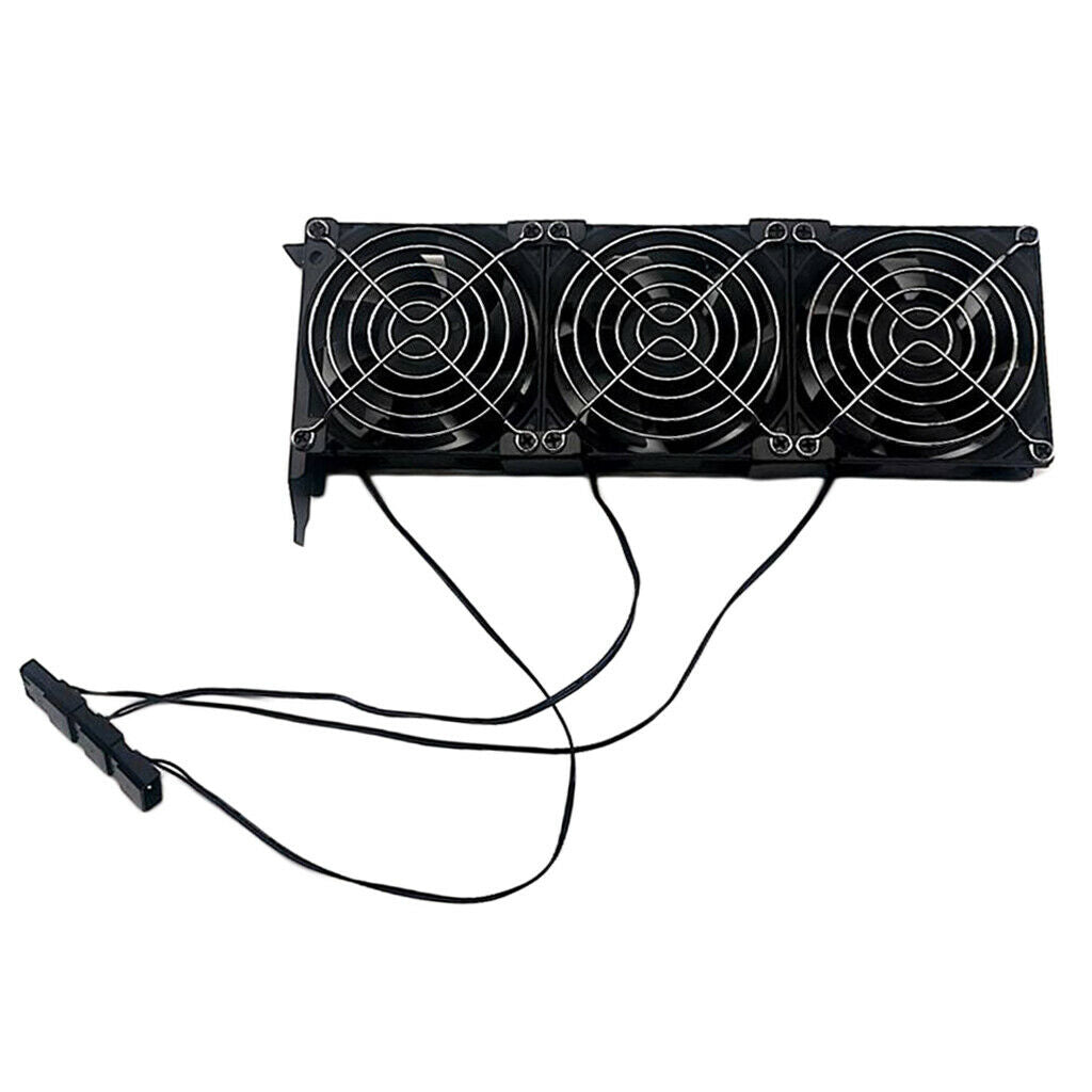 90mm Triple Cooling Fan - 3pin/IDE 4 Pin Power Supply - Graphics Card Cooler