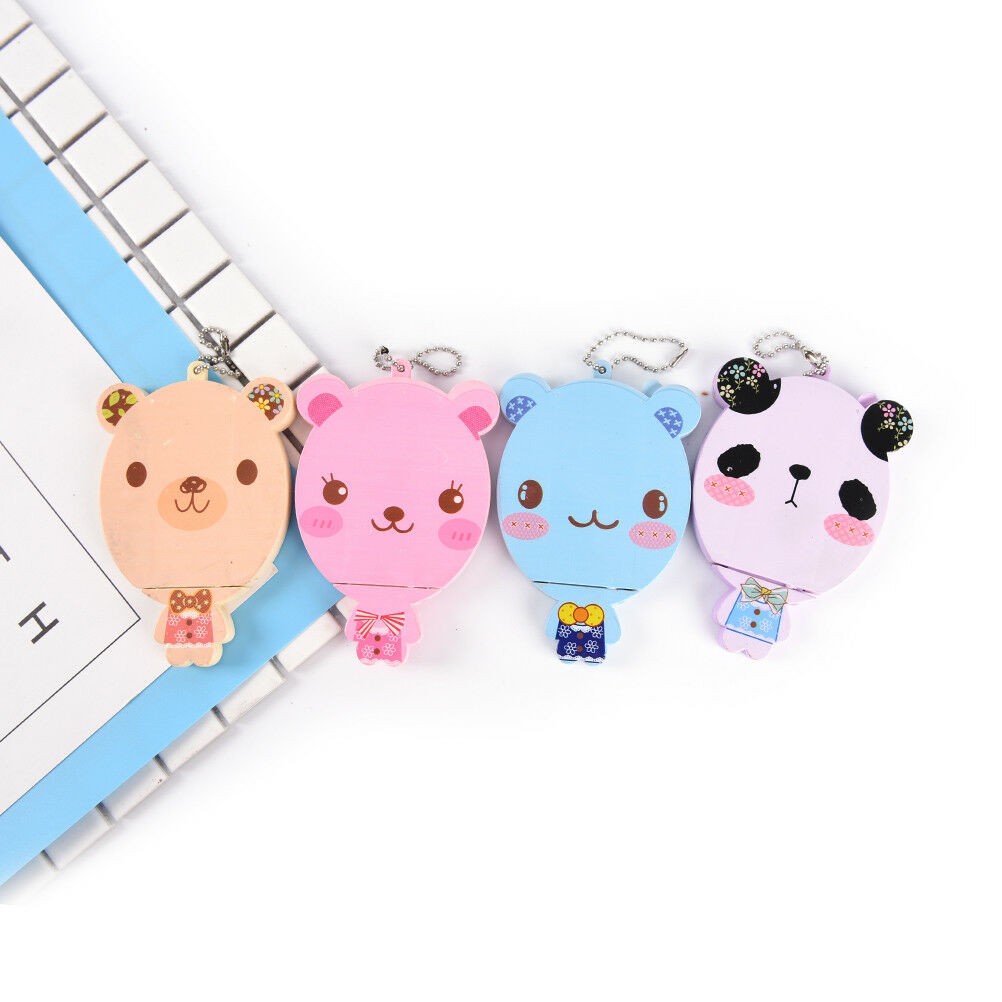 Cute Cartoon Makeup Mirror Travel Pocket Cosmetic Mirror With Comb Random Fad US