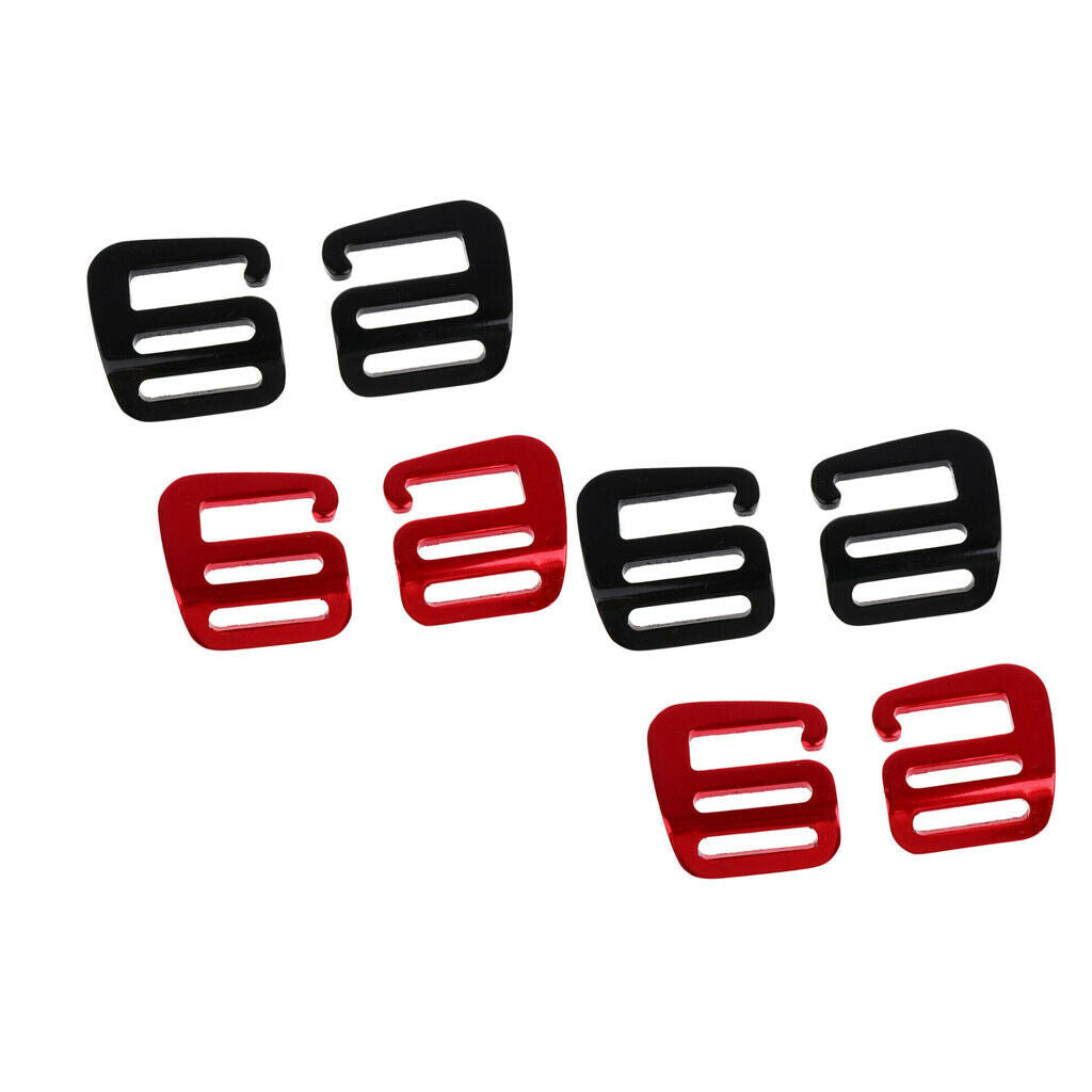 4 Pairs G Hook for 1inch Webbing Strap, Outdoor Camping Hiking Travel Sports