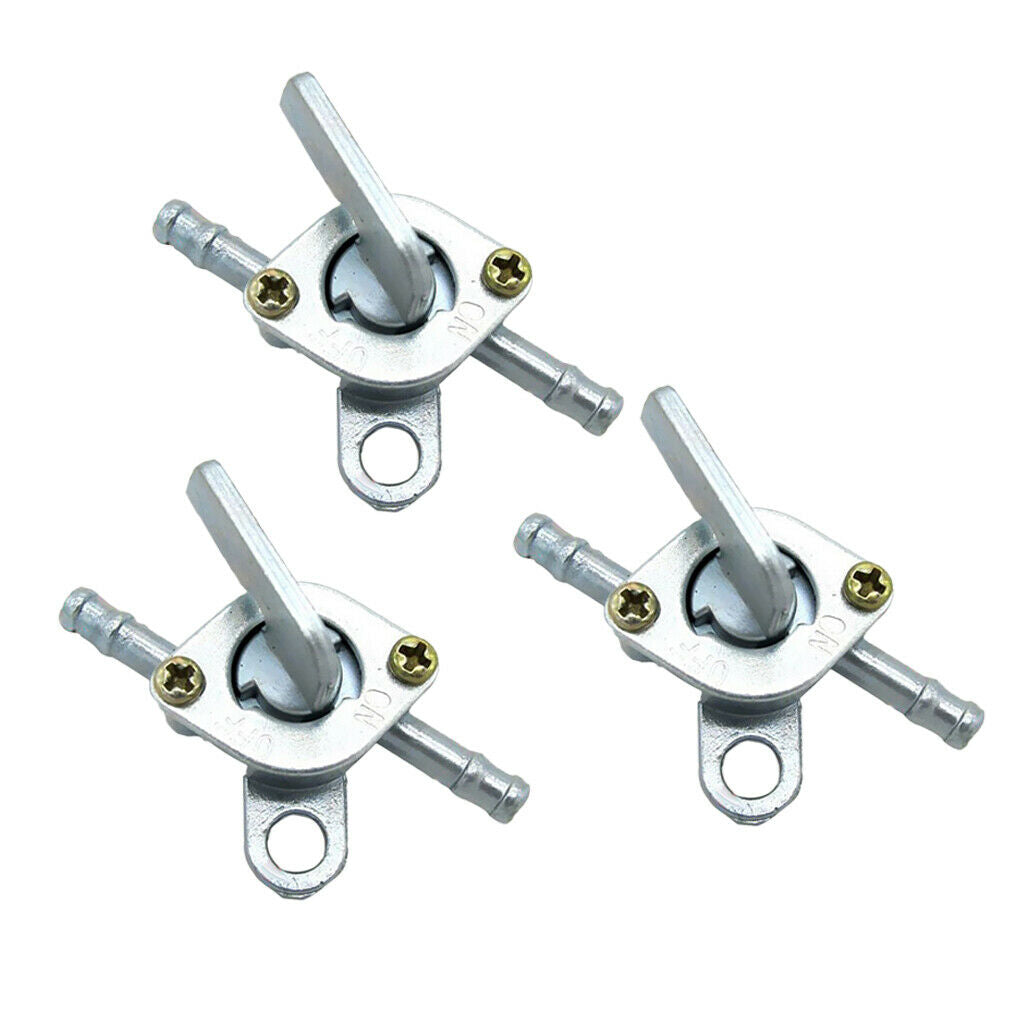 3 Pieces Fuel Tank Tap Valve Petcock Switch Assembly for ATV Quad Dirt Pit
