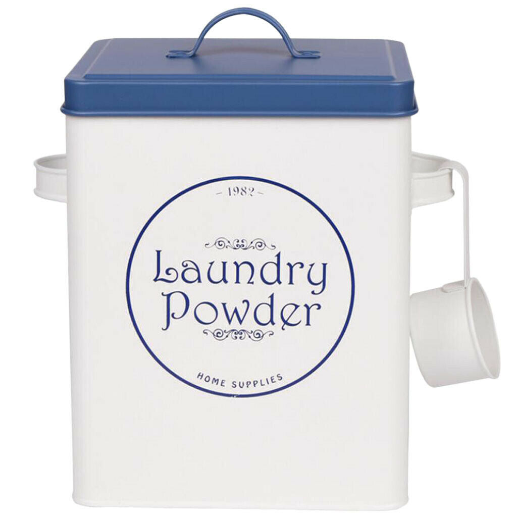 Tin washing powder metal storage container detergent can storage box