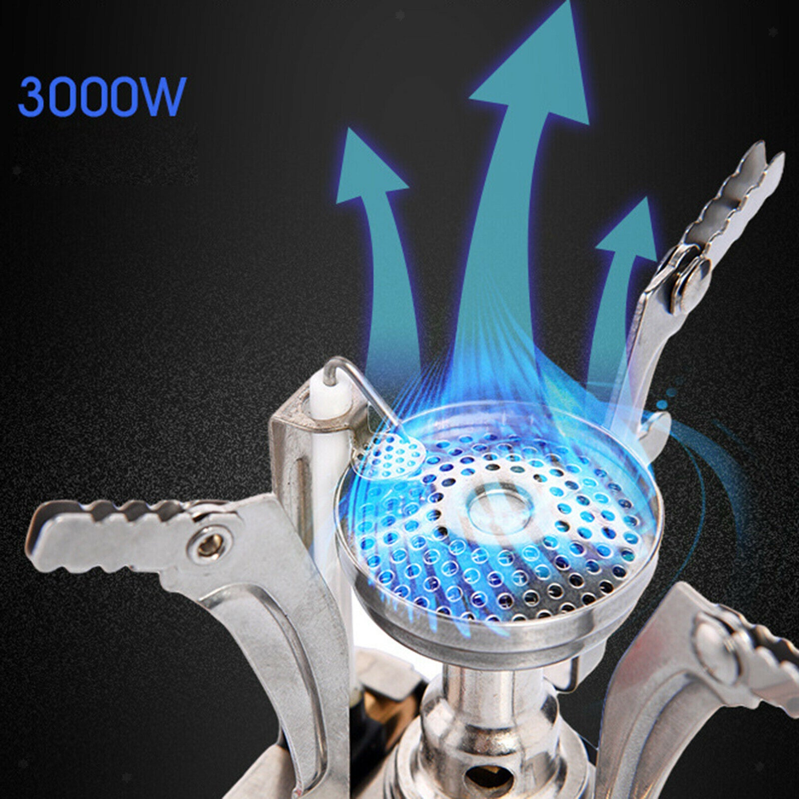 3000W Outdoor Picnic Gas Burner Portable Backpacking Camping Mini Stove