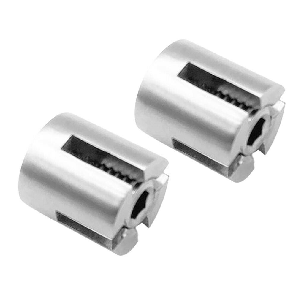 8PCS 3MM 1/10" WIRE ROPE TRELLIS CROSS CLIP STAINLESS STEEL 316 MARINE GRADE