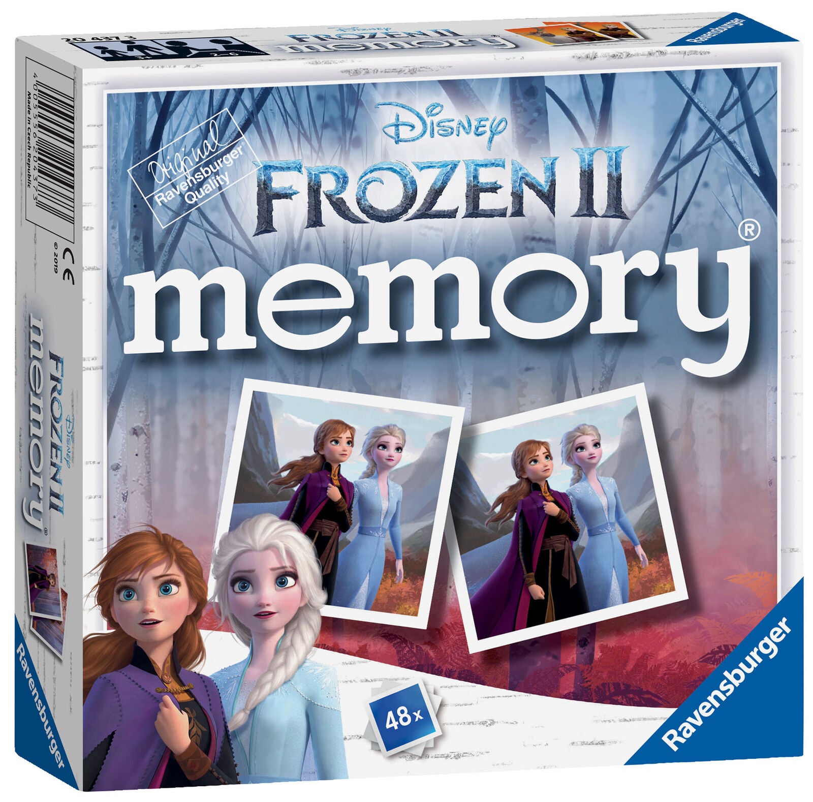 20437 Ravensburger Disney Frozen 2 Mini Memory Snap Match Game Ages 3 Years+