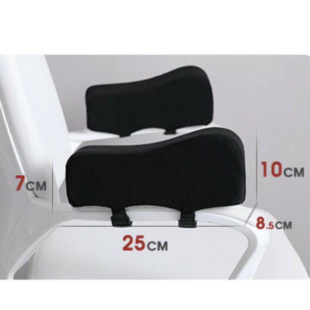 2/Set Comfy Chair Armrest Pad Memory Foam Soft Elbow Pillow Office Chair