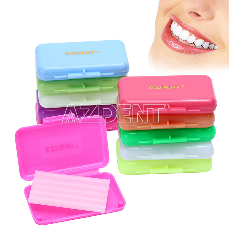 100 X Dental Orthodontic Wax Brace Gum irritation Pink Strawberry Scent AZDENT