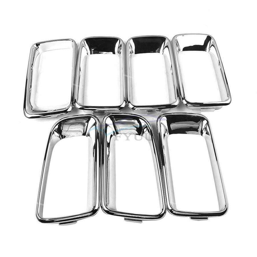 7Pieces Chrome Vehicle Front Grille Trim For Jeep Compass 2011-16 Latitude Sport